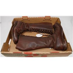 VINTAGE LEATHER MOUNTIE BOOTS