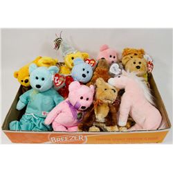 RETIRED VINTAGE TY BEANIES FLAT