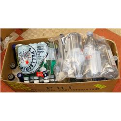 LARGE BOX OF ASSORTED DRINKS, MOSTLY WATER