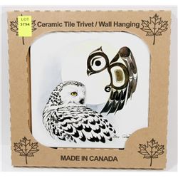 MADE IN CANADA 6" X 6" CERAMIC TILE/ WALL HANGING