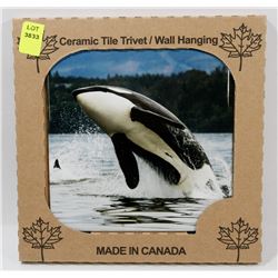 MADE IN CANADA 6" X 6" CERAMIC TILE/ WALL HANGING