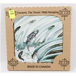 MADE IN CANADA 6" X 6" CERAMIC TILE/ WALL HANGING