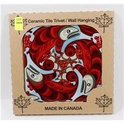 MADE IN CANADA 6" X 6" CERAMIC TILE/ WALL HANGING