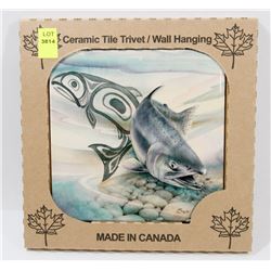 MADE IN CANADA 6" X 6" CERAMIC TILE/ WALL HANGING