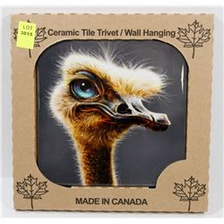 MADE IN CANADA 6" X 6" CERAMIC TILE/ WALL HANGING