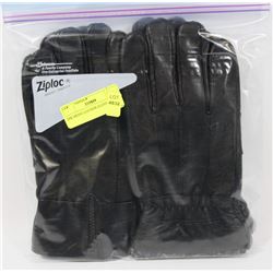 2PK MENS LEATHER GLOVES LARGE.