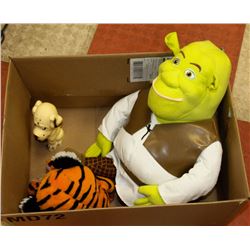 LOT OF 3 TOYS INCL SHREK & MORE.