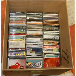 BOX OF  ABOUT 80 CDS INCLUDING JAY-Z, CHANTAL