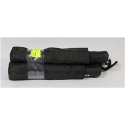 LOT OF 3 NEW DELUXE MINI UMBRELLAS BLACK IN COLOUR