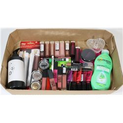 FLAT OF ASSORTED BEAUTY/MAKEUP PRODUCTS