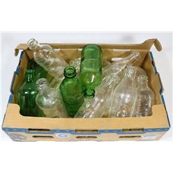 LOT OF 12 GLASS / POP BOTTLES