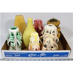 FLAT OF ASSORTED CANDLES