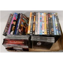 LOT OF DVDS MOVIES AND AUDIO  CDS
