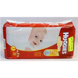 BAG OF 35 HUGGIES LITTLE SNUGGLERS SIZE 1