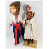 Image 1 : 2 UKRAINIAN DOLLS VINTAGE 21" AND 20"
