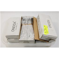 6 BOXES OF ONEIDA SPOONS, 4 SOUP, 2 TEA