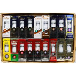 FLAT OF ASSORTED TITLEIST RECLAIMED GOLF BALLS