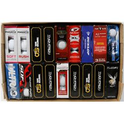 FLAT OF ASSORTED RECLAIMED GOLF BALLS