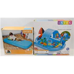 NEW! 2 INTEX'S ITEMS AIR MATTRESS