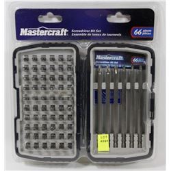 66PC MASTERCRAFT SCREWDRIVER BIT SET