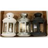 Image 1 : SET OF METAL CANDLE LANTERNS