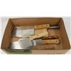 Image 1 : BOX W/ 6 CLEAVERS: PREMIER, NORTHCRAFT, HENCKELS E