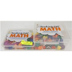 LOT OF 2 THINKING KIDS MATH COUNTERS INCL BEAR AND