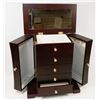 Image 1 : SOLID WOOD JEWELRY BOX WITH OPENING SIDES