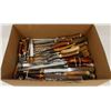 Image 1 : VINTAGE ANTLER KNIFES, CARVING FORKS, SHARPENERS.