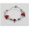 Image 1 : NEW! PANDORA STYLE MAPLE LEAF CHARM BRACELET
