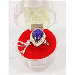 #133-AUSTRALIAN TRIPLE OPAL GEMSTONE RING