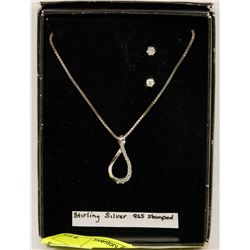 STERLING SILVER STAMPED .925 AND CUBIC ZIRCONIA