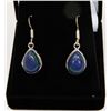 Image 1 : #120-RAINBOW CALSILICA GEMSTONE EARRINGS