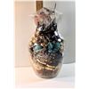 Image 1 : 1)  JAR FULL OF ASSORTED JEWELRY