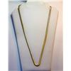 Image 1 : 14)  GOLD TONE FLAT, FLEXIBLE HERRINGBONE