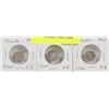 Image 1 : LOT OF 3 CANADA 5 CENT COINS