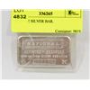 Image 1 : TROY OZ SILVER BAR.