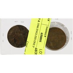 1899 & 1946 ENGLISH ONE PENNIES
