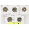 Image 1 : LOT OF 5 WORLD COINS