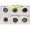 Image 1 : LOT OF 6 ASSORTED WORLD COINS.