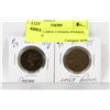 Image 1 : LOT OF 2 LARGE CANADA PENNIES, 1882, 1909