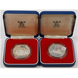 LOT OF 2 INCLUDING 1977 CASED $10 SILVER COIN AND