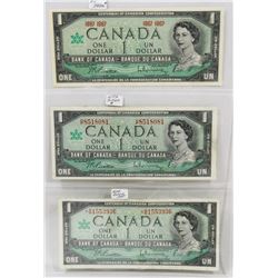 1967 STOCK SHEET  $1 BILLS, NO SERIAL #, SERIAL #