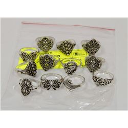 ONE DOZEN NEW FASHION RINGS