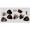 Image 1 : LOT OF 10 CLASSIC ROCK AND ROLL BANDS GUITAR PICKS