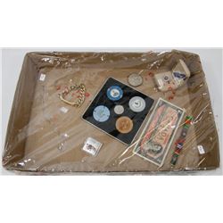 COLLECTIBLE TRAY, INCLUDING LADY'S STERLING SILVER