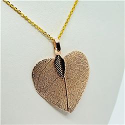 131) NATURAL LEAF NECKLACE