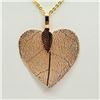 Image 2 : 131) NATURAL LEAF NECKLACE