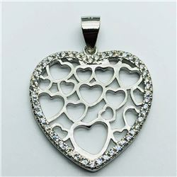 38) LOT OF 5 STERLING SILVER PENDANT