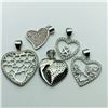 Image 6 : 38) LOT OF 5 STERLING SILVER PENDANT